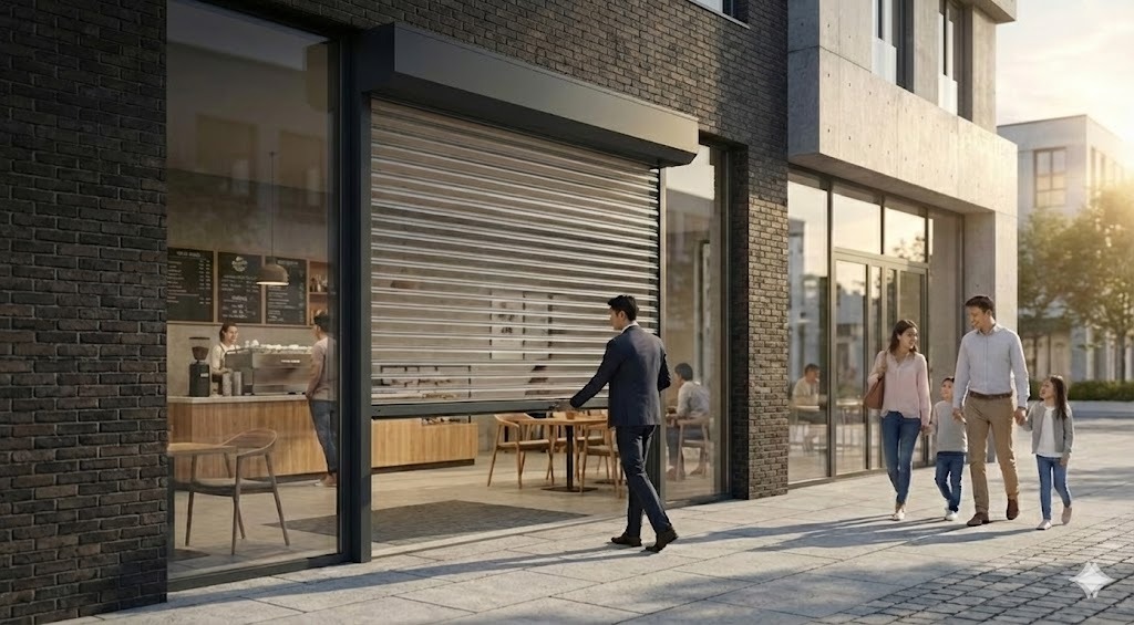 ประตูม้วนแบบใส