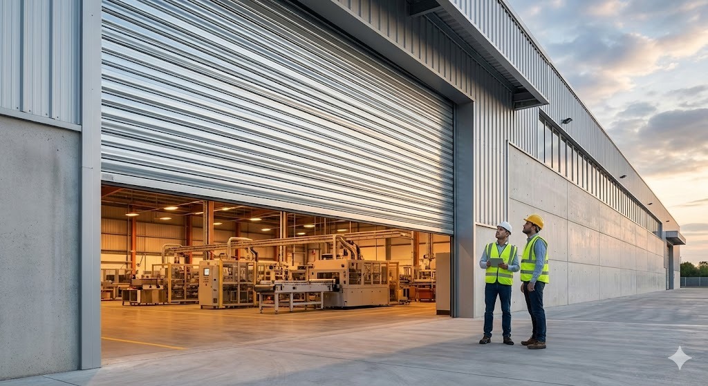 ประตูม้วนโรงงาน