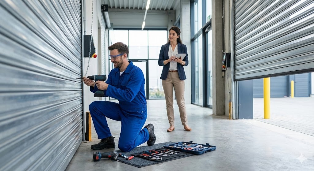 ช่างซ่อมประตูม้วน