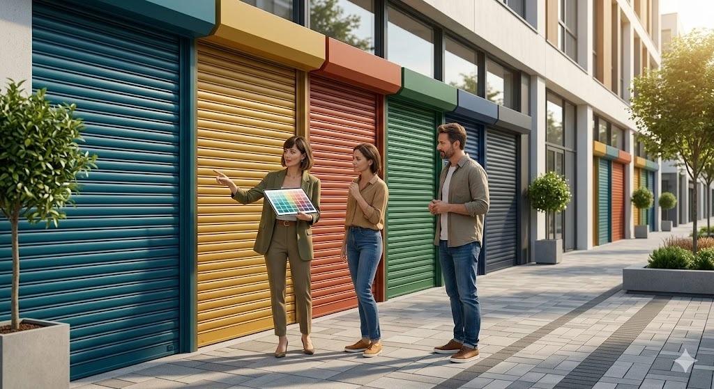 สีประตูม้วน